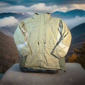 Columbia Sportswear Jacket Women's L Light Green Full Zip Up Fleece